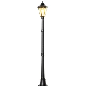 77" Solar Lamp Post Light Waterproof Aluminum Outdoor Vintage Street Lamp - Picture 1 of 10