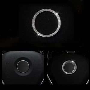Crystal Steering Wheel Center Logo Ring Sticker Trim Fit For BMW - Picture 1 of 6