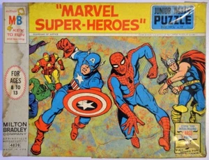 ROMPECABEZAS DE SUPERHÉROES DE MARAVILLA 1967 Marvelmania con CAJA ORIGINAL Raro - Imagen 1 de 7