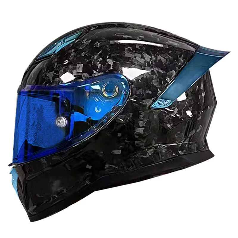 Casco de moto universal de fibra de carbono ligero para todas las estaciones hombre y mujer Foto 1 de 4
