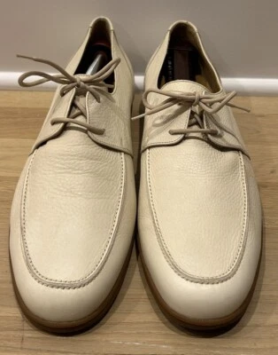 Vintage Bruno Magli Vero Cuoio Mens shoes- Beige Sz 12 - Italy - Genuine Leather - Image 1 of 4