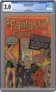 Fantastic Four #9 CGC 2.0 1962 4089826010
