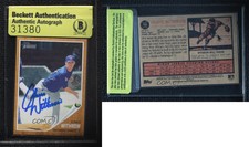 2011 Topps Heritage Minor League Edition Chris Withrow BAS Certified BAS Encased