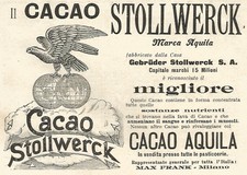Y2167 Stollwerck Eagle Brand Cocoa - 1903 Advertising - Old Advertising