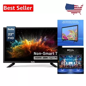 Small-Screen 22-Inch LED TV with Parental Controls and HDMI Connectivity - Picture 1 of 10