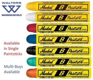 Markal Paintstik Original B | Marcas de pintura de superficie madera de goma metálica | Individual - Imagen 1 de 13