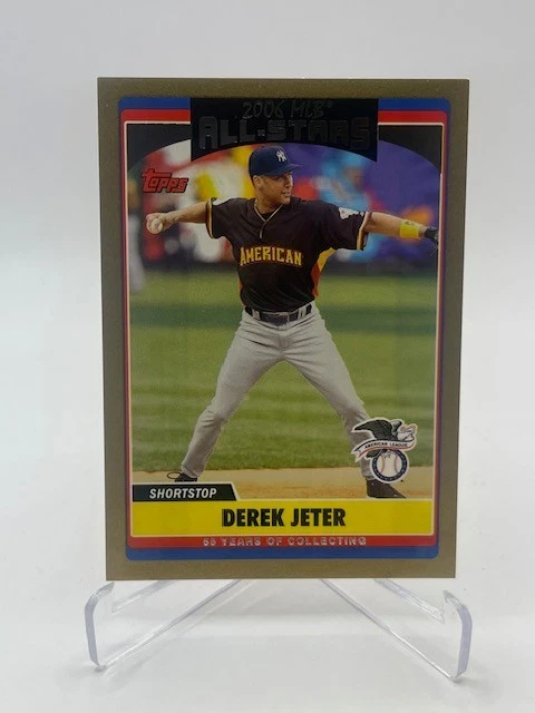 2006 TOPPS UPDATE DEREK JETER #UH219 GOLD PARALLEL #D 1630/2006 SP YANKEES - Image 1 of 1