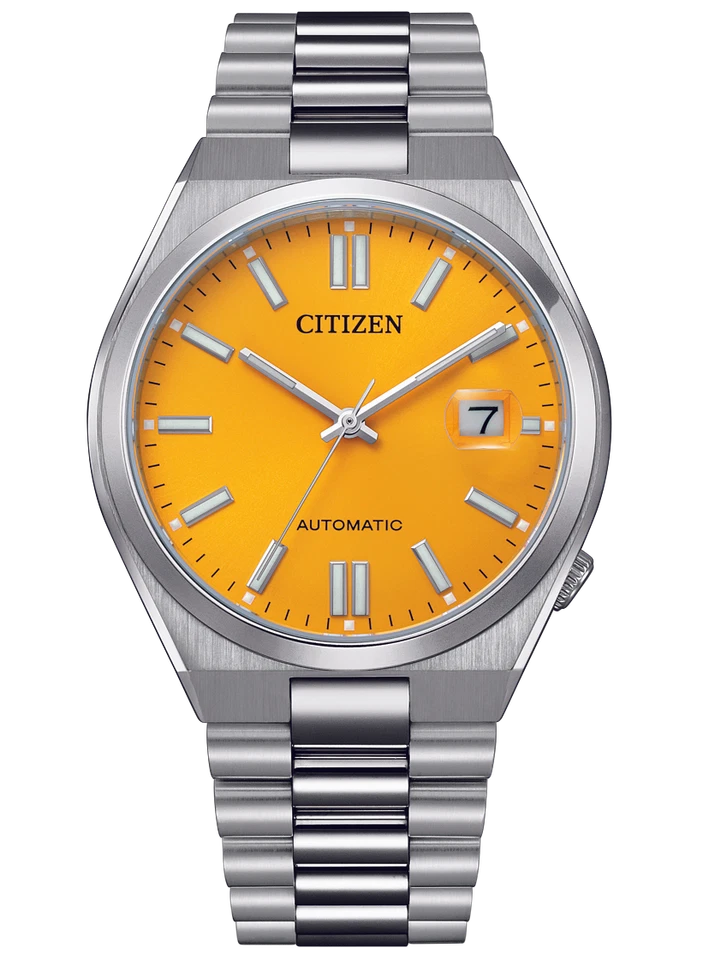 Citizen NJ0150-81Z 40mm Silbernes Edelstahlgehäuse mit Silbernem Edelstahlarmband Armbanduhr für Herren