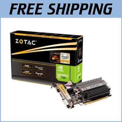 Upgrade with GeForce GT 730 4GB PCIe Graphics Card - Low Profile, Triple Display - Image 1 of 4