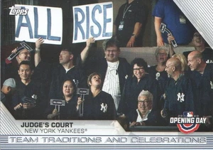 2020 Topps Opening Day Team Traditions and Celebrations TTC1 Judge's Court NM-MT - Picture 1 of 2