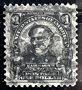 USA US - #311 Farragut 1 $ gebraucht - CV 95 $ - schöne Briefmarke - Bild 1 von 2