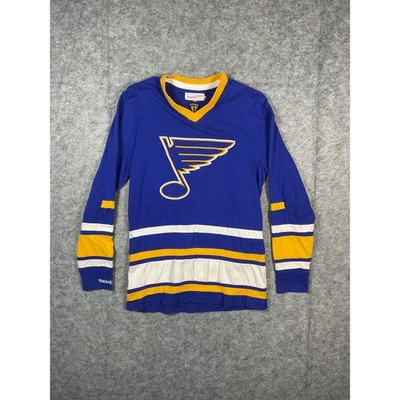 Хоккейная футболка Mitchell Ness St Louis Blues винтажная синяя мужская средний размер - Изображение 1 из 4