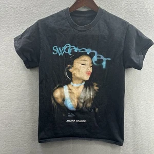 T-shirt Ariana Grande Sweetener nera donna M Tour Merch nera stampa grafica - Foto 1 di 9
