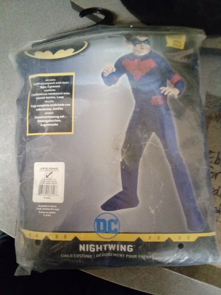 NEW Batman Unlimited Nightwing Deluxe Kids Costume! (Child's Large)12-14 - Image 1 of 1