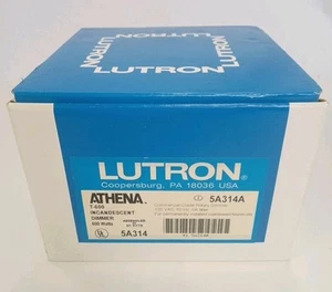 Lutron Athena T-600 5A314A Commercial Grade Incandescent Rotary Dimmer Gold Tone - Picture 1 of 4