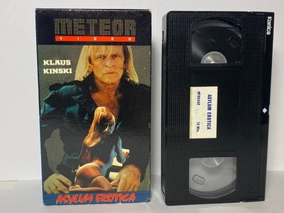 Asylum Erotica 1971 Klaus Kinski Euro Horror METEOR VIDEO VHS Nice Sleeve TESTED - Immagine 1 di 4