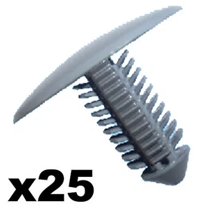 25 clips de panel de corte de abeto gris 7-8mm Agujero - Cabeza de 28 mm - Imagen 1 de 1