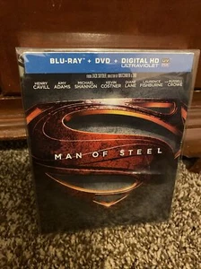 Man Of Steel Steelbook (Blu-Ray + DVD + Digital) Brand New Sealed - Picture 1 of 5