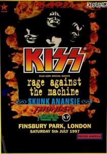 RAGE AGAINST THE MACHINE Concert Poster 12"x18" FREE SHIPPING - Picture 1 of 1
