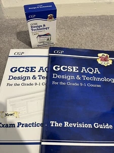 CGP GCSE AQA Design and Technology 9-1 Revision Guide & Exam Practice book BUNDL - Picture 1 of 5