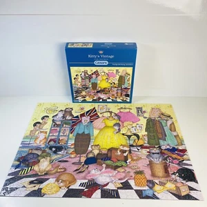 Linda Jane Smith Gibsons Kitty's Vintage 1000pcs Jigsaw Puzzle - Complete - Picture 1 of 18