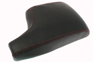 Fits 14-16 Mazda 3 Synthetic Leather Center Console Armrest Cover w/Red Stitch - Bild 1 von 7