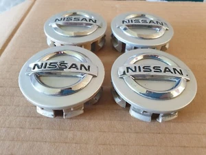 Nissan 55mm Alloy Wheel Centre Cap x4 Juke Qashqai Note Micra Genuine Used Parts - Picture 1 of 7