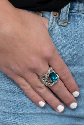 Paparazzi-Joyería, Hacer Brillos Realidad - Azul - Marrón, Anillos Púrpura Foto 1 de 4