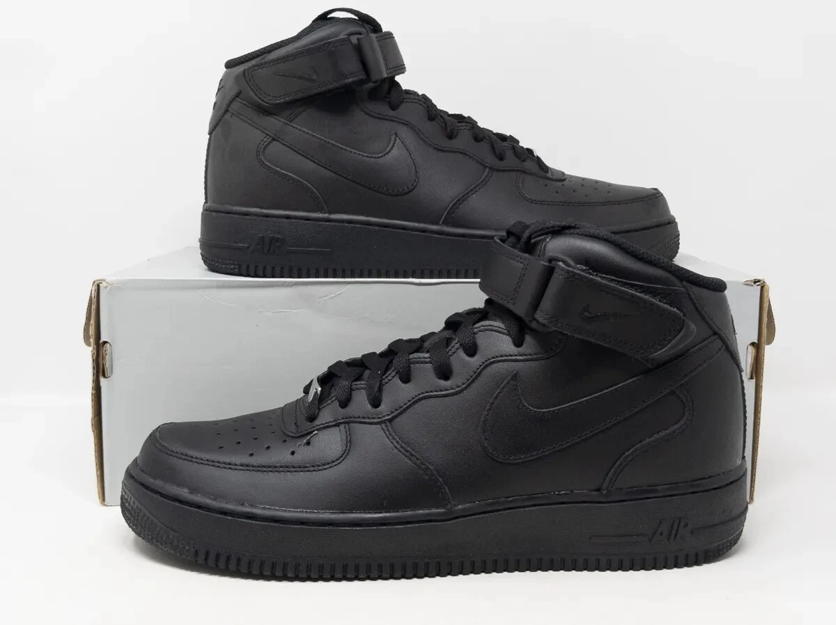 Nike Air Force 1 Mid '07 Triple Black for Sale | Authenticity