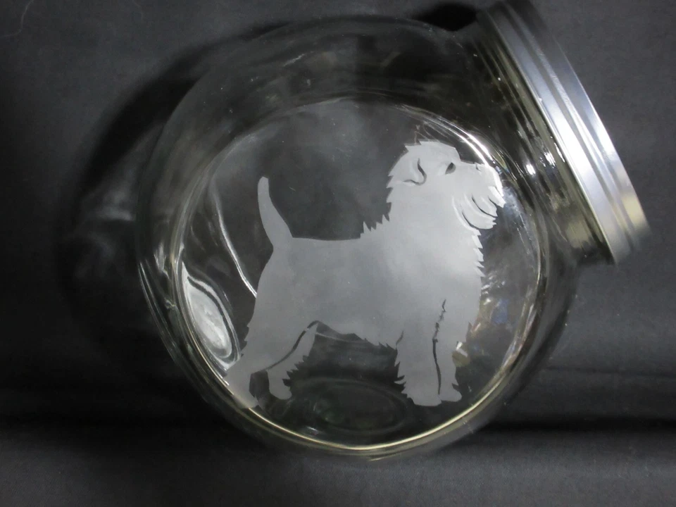 NUEVO TARRO DE ALMACENAMIENTO DE GALLETAS BOTE GOLOSINAS PARA PERROS AFFENPINSCHER Foto 1 de 1