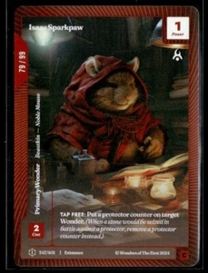 Wonders Of The First CCG Isaac Sparkpaw OCM Serialized 79/99 347/401 1ST EDITION - Picture 1 of 2