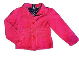 Osh Kosh B’gosh Size 5 Girls Pink Jacket With Flower Buttons - Picture 1 of 9