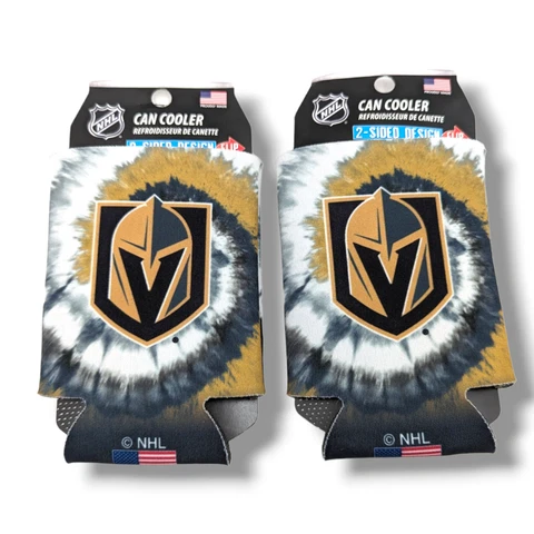 Las Vegas Golden Knights Slim Can Cooler Koozie Double Sided 2pk Cover