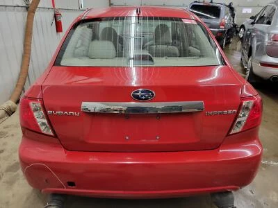 08-10 SUBARU IMPREZA SEDÁN MALETERO TRASERO TAPA PUERTA LEVADIZA ROJO RELÁMPAGO C7P Foto 1 de 4