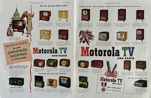 1950 Motorola TV Radio Models Big Picture Consoles Portables Vintage Print Ad - Picture 1 of 1