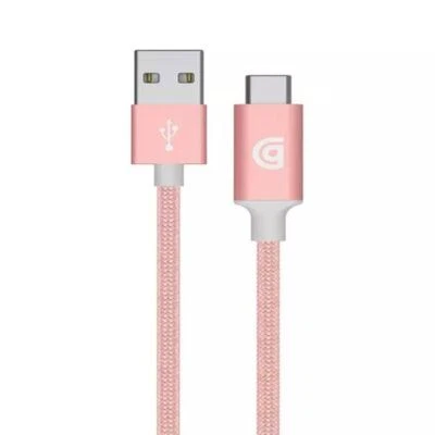 Cable de sincronización de carga Griffin 1M con conector USB A a USB C oro rosa Foto 1 de 3