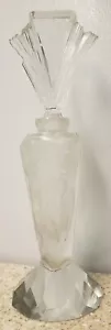 11" Nouveau Art Deco Nude Female Perfume Czechoslovakia Lalique Schlevogt Style - Picture 1 of 13