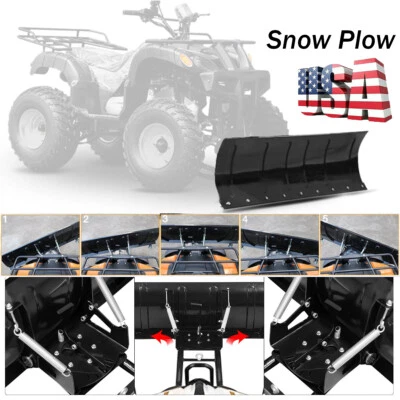 Snow Plow Blade Universal Kit Adjustable 45" For Honda Kawasaki Polaris ATV - Image 1 of 4