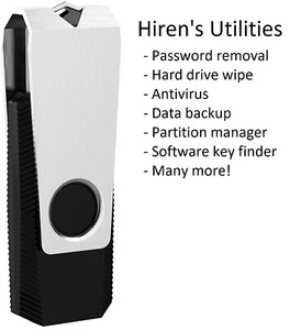 Hiren's utilities USB - Password removal - Hard drive recovery - Diagnostics - Picture 1 of 2