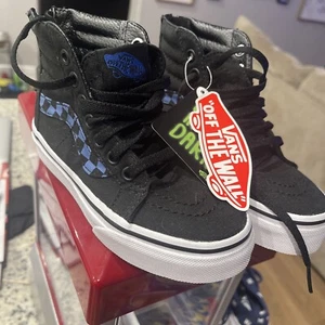 VANS Sk-8 Hi Top Glow in Dark Skate Shoes RARE HTF Kids Size 11c Fast Shipping - Picture 1 of 5