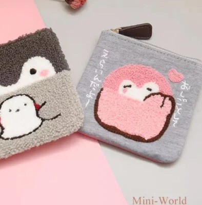 Monedero monedero pingüino lindo dibujos animados kawaii mini peluche niñas mujeres rosa solo 1 pieza Foto 1 de 4