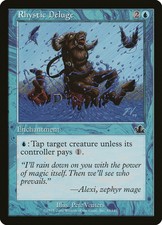 1X Rhystic Deluge Prophecy EX FOIL MTG CARD