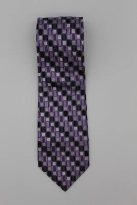 Gravata Burma Bibas roxa, prata e preta - Imagem 1 de 4