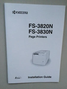 FS 3820N und FS-3830N Installations Guide Page Printers KYOCERA in englisch - Bild 1 von 2