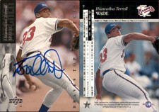 Terrell Wade Signed 1994 Upper Deck Minors #7 Card Greenville Braves Auto AU