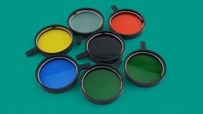 Photo filters for enlarger JC-18, CC-1, HC-10, OC-14, ZC-2, JZC-1, Frosted glass - Image 1 of 4