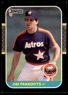 1987 Donruss - Jim Pankovits #605 Houston Astros Baseball Card - Image 1 of 2