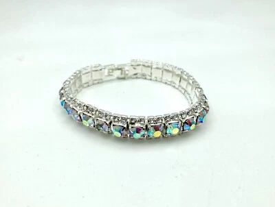 Beautiful Sparkling Bracelet - Silver Tone - AAA Zircon Austrian Crystal - Image 1 of 4