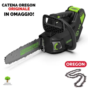 MOTOSEGA ELETTROSEGA POTATURA A BATTERIA 40V GREENWORKS GD40TCS CORPO MACCHINA - Imagen 1 de 4
