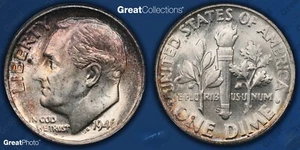 ERROR/VARIETY 1946-S/S/S Roosevelt Dime DDR-005 RPM-4 ANACS MS65 Rose Toned... - Picture 1 of 3